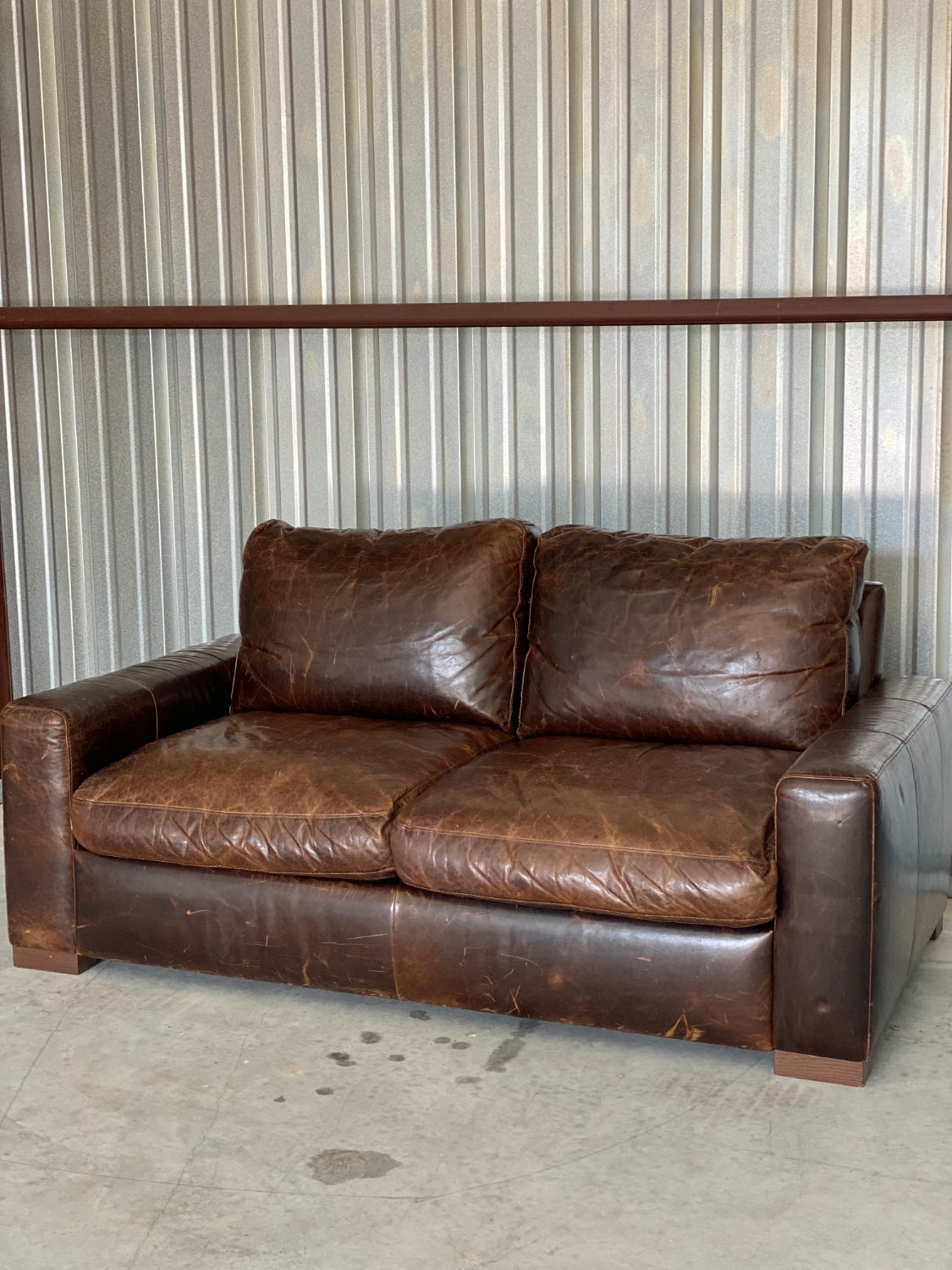 RH Maxwell 6' Sofa Italian Berkshire Cocoa