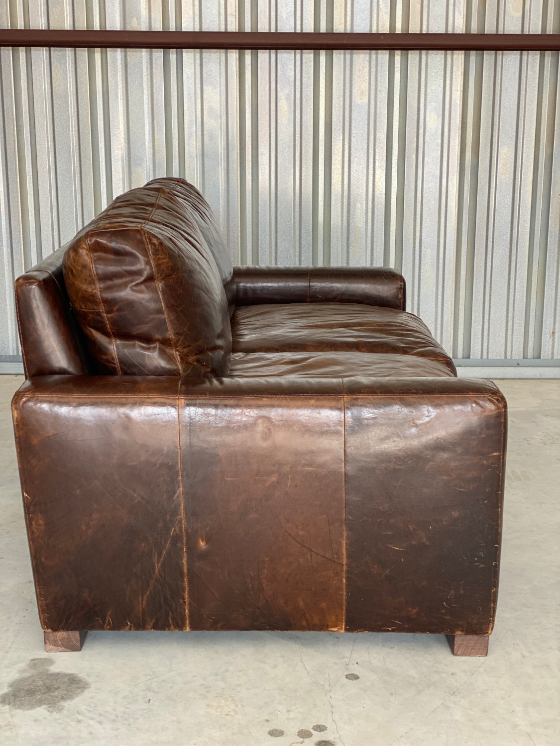 RH Maxwell 6' Sofa Italian Berkshire Cocoa