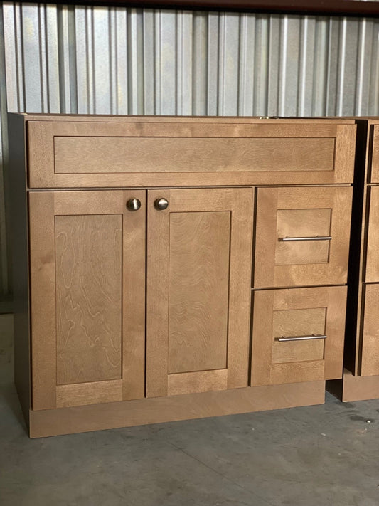 *New - Pair of Solid Wood Shaker Style 36" Vanity Cabinets