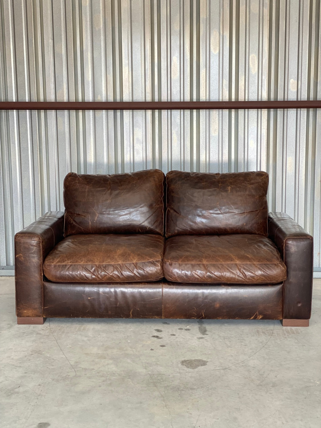 RH Maxwell 6' Sofa Italian Berkshire Cocoa