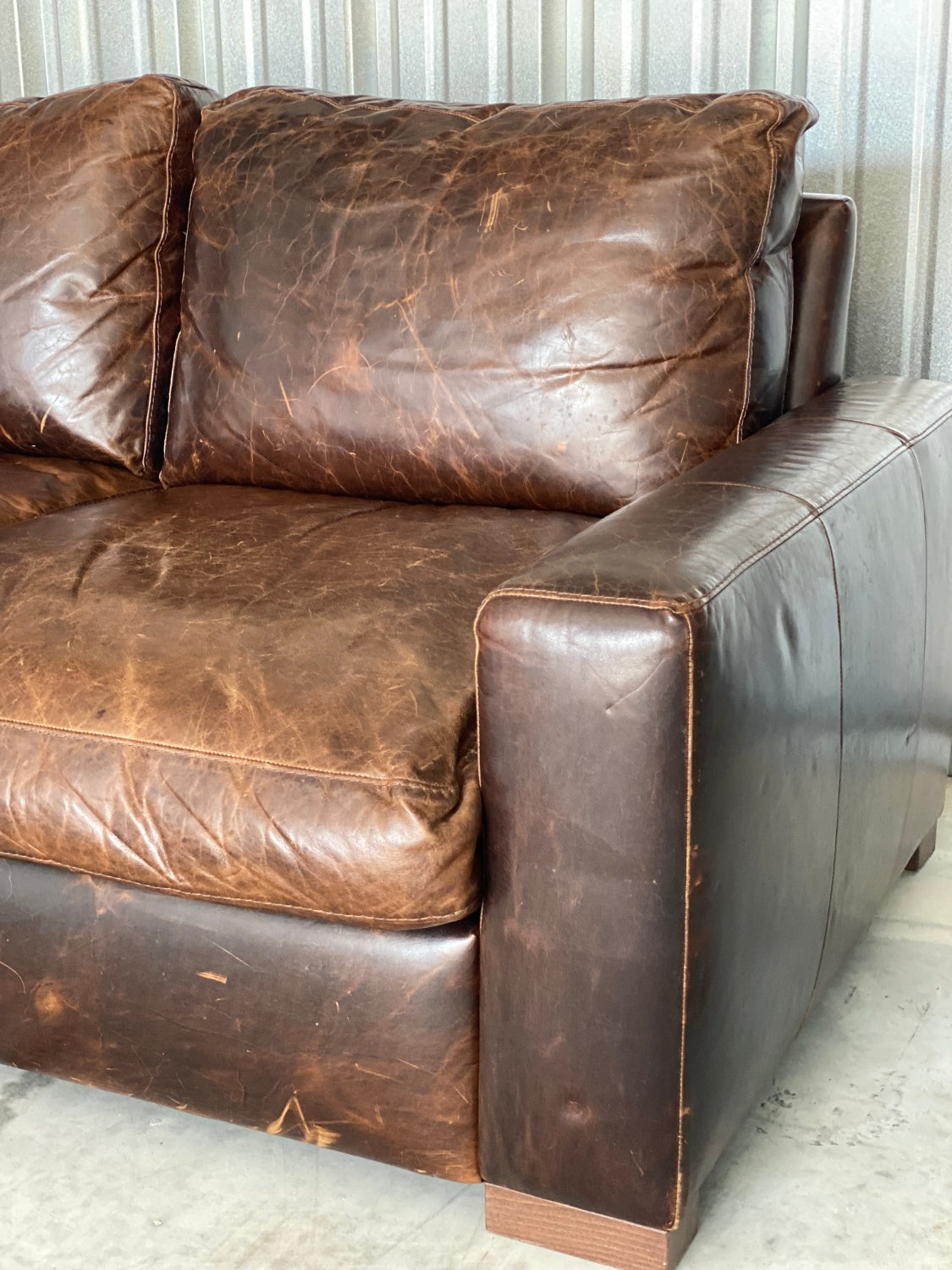 RH Maxwell 6' Sofa Italian Berkshire Cocoa