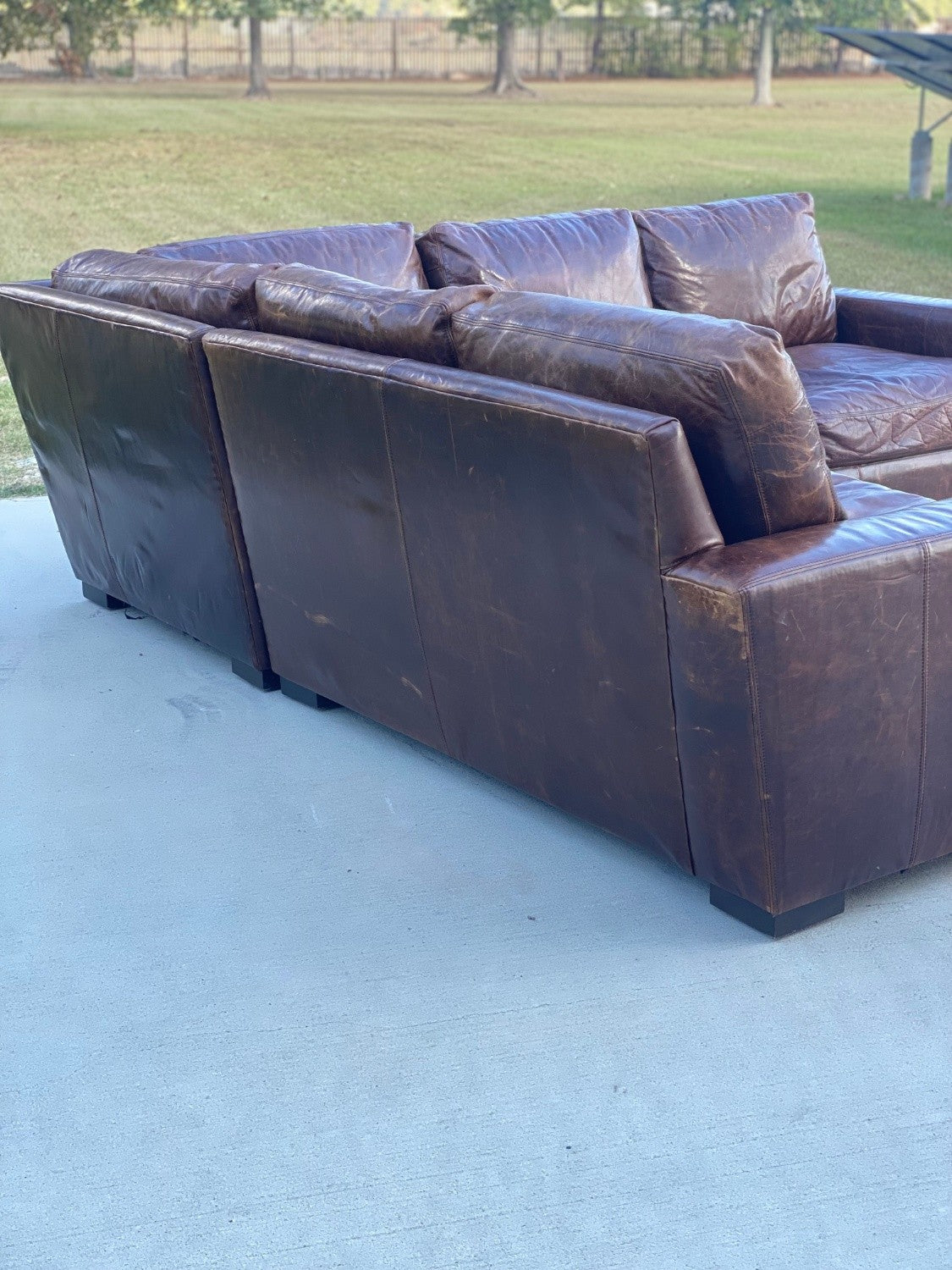 RH Maxwell Sectional Italian Brompton Coco