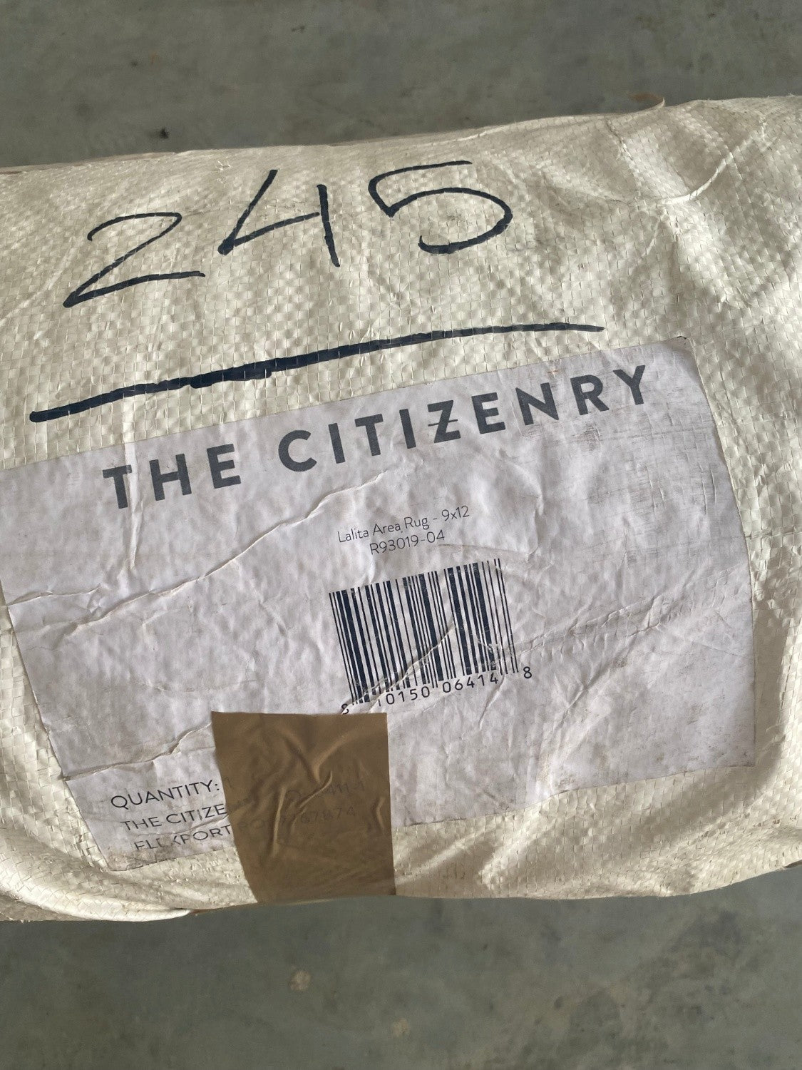 New-The Citizenry-9X12 Lalita Hand Knotted Indian Rug