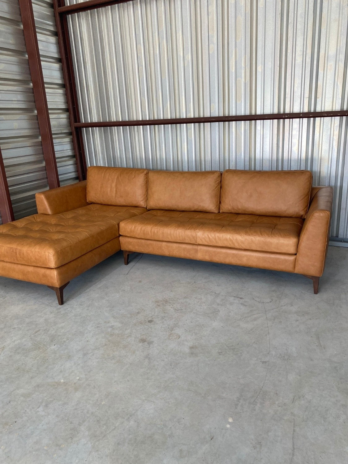 *New* Poly & Bark Calle Leather Sectional MCM
