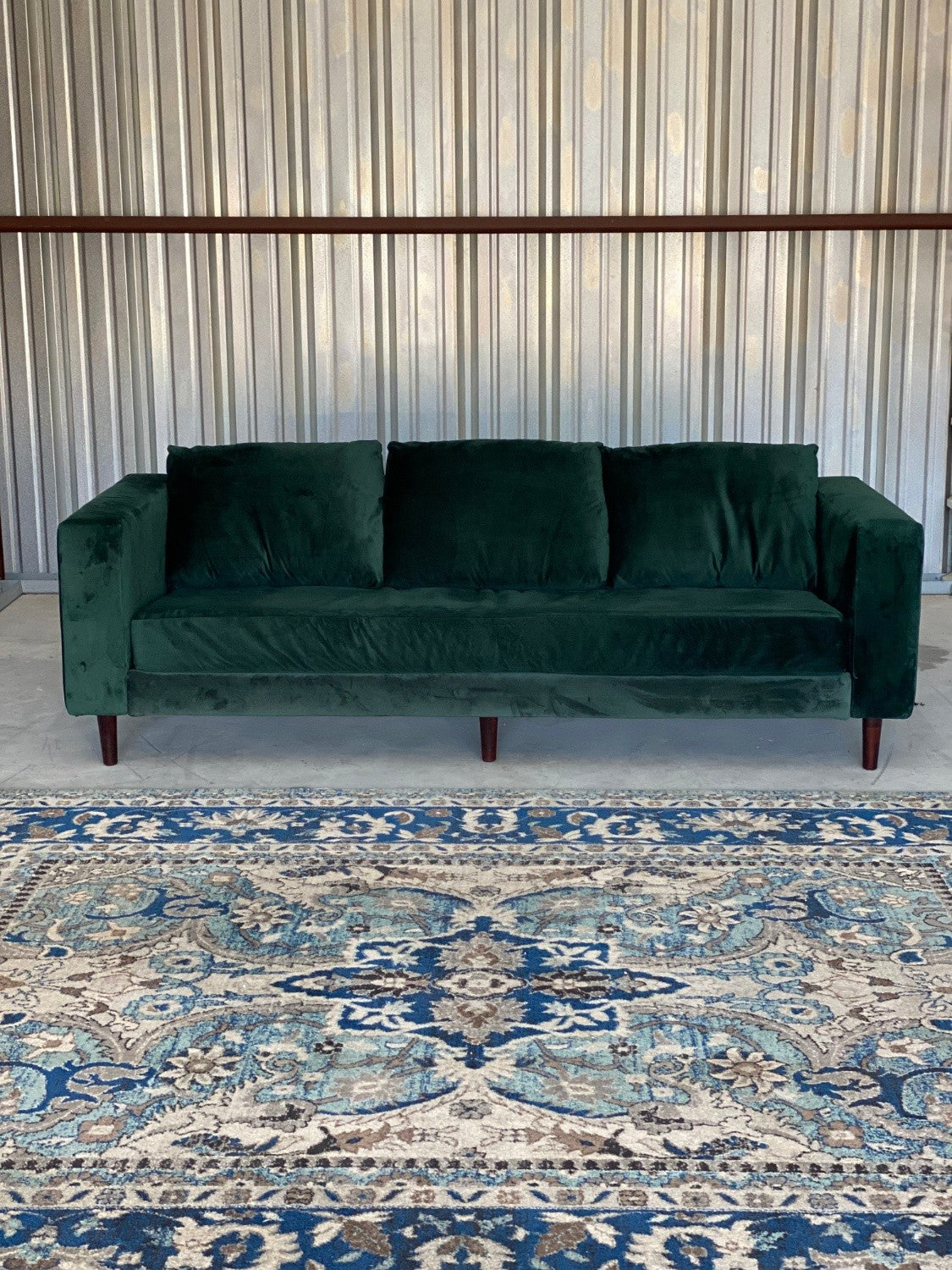 *NEW Sabai MCM Moss Velvet Sofa