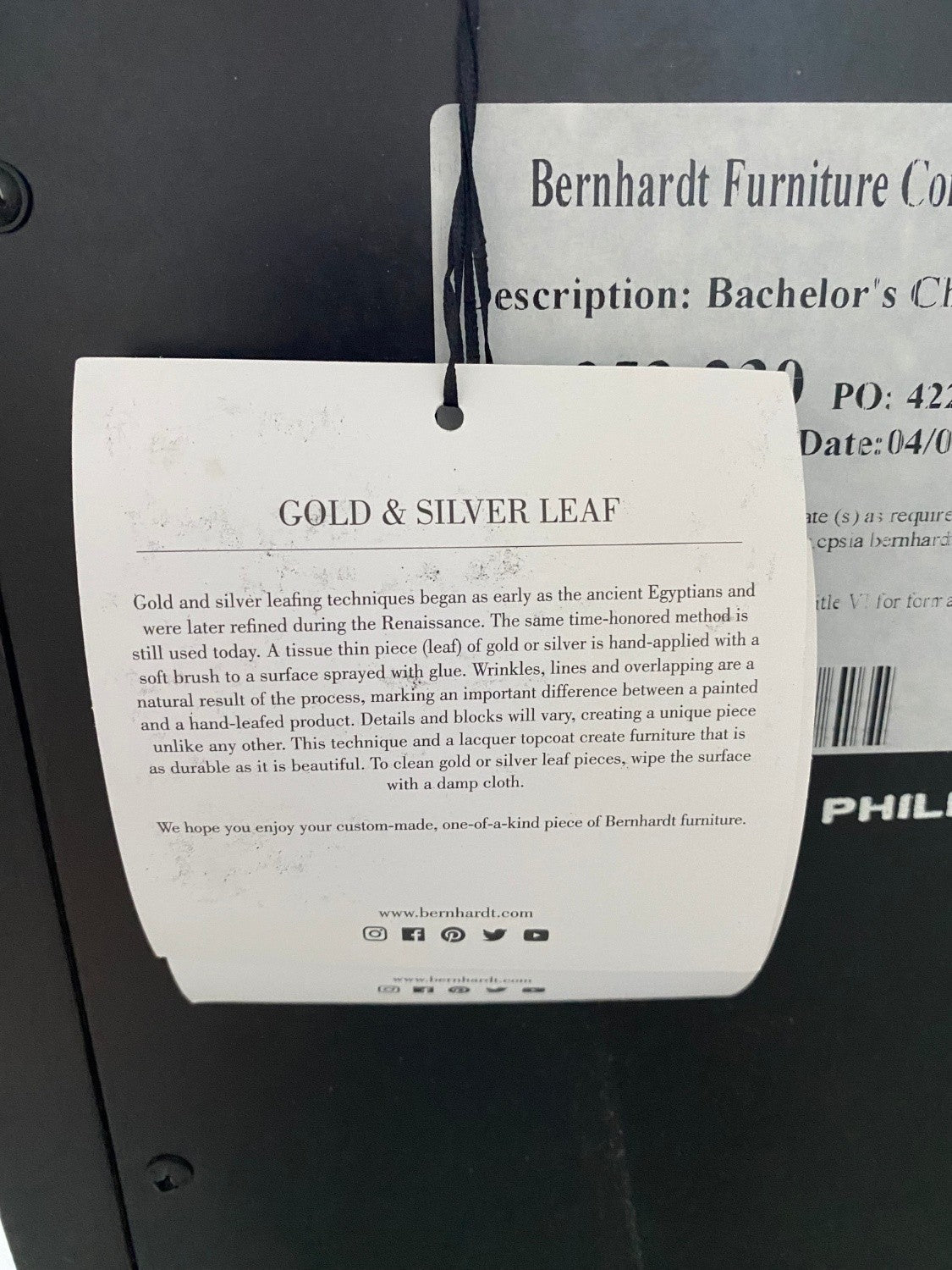 Bernhardt Adagio Bachelor's Chest - Customer Return