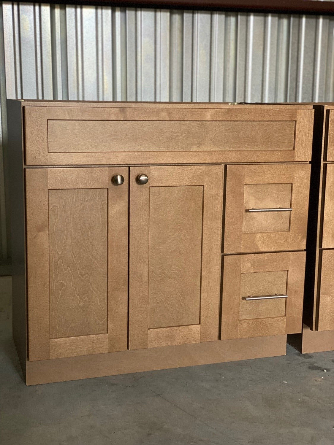 *New -  Pair of Solid Wood Shaker Style 36" Vanity Cabinets