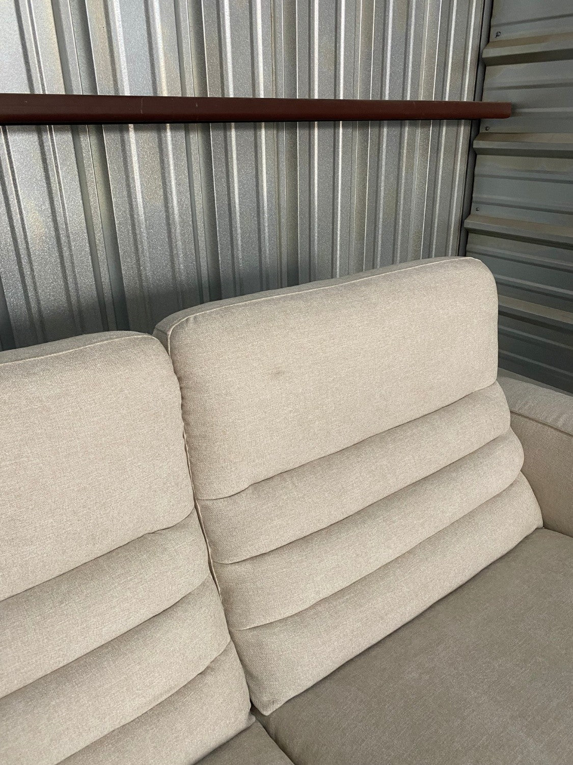 Hokku Designs Power Reclining Linen Sofa - Retails for $1700!