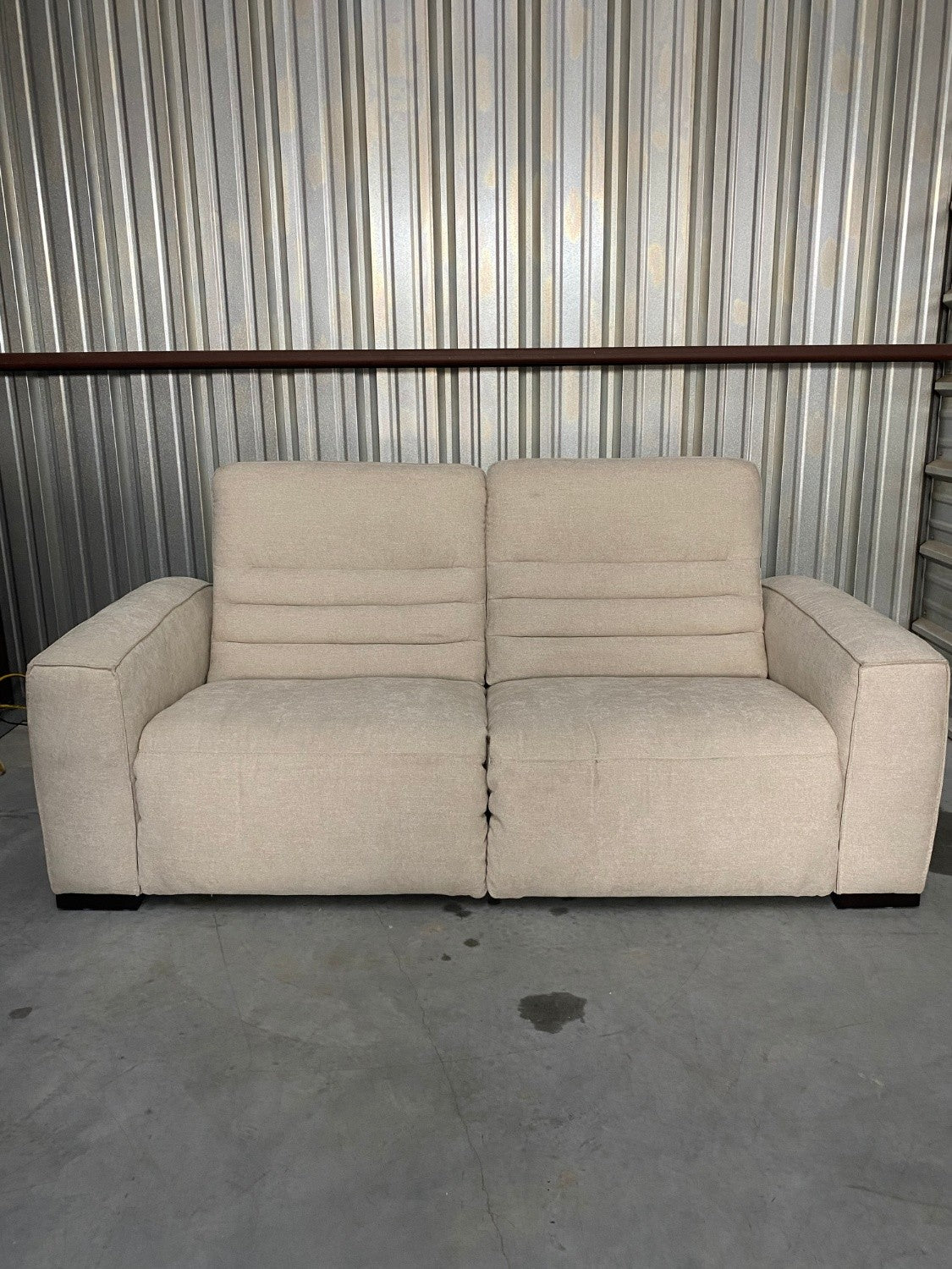 Hokku Designs Power Reclining Linen Sofa - Retails for $1700!