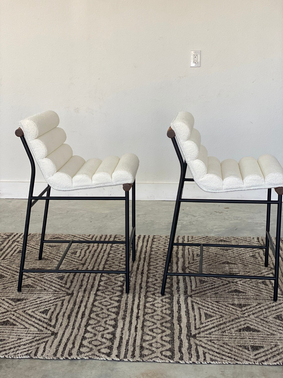*New (2) Denver Modern Vail Counter Height Stools