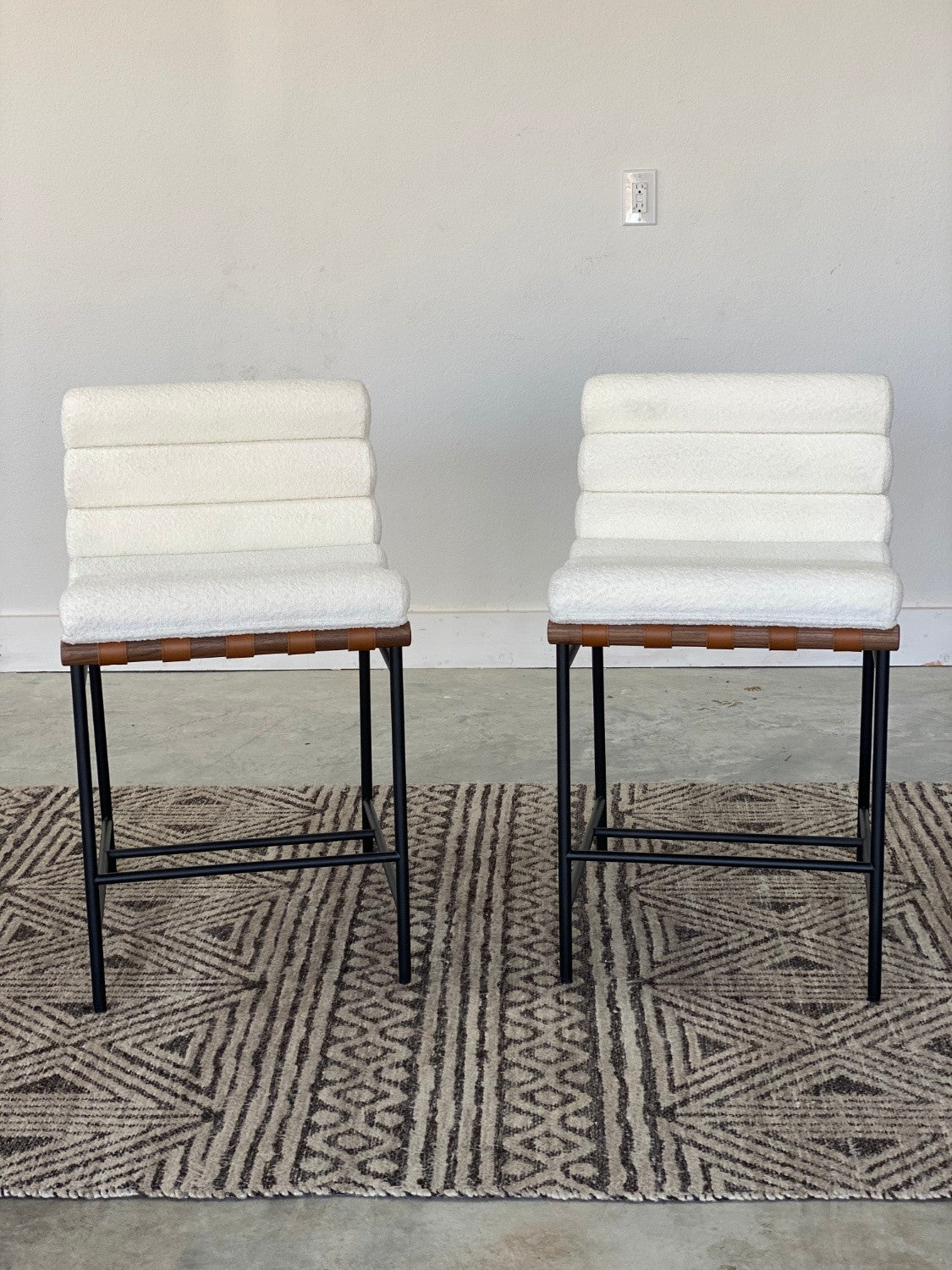 *New (2) Denver Modern Vail Counter Height Stools
