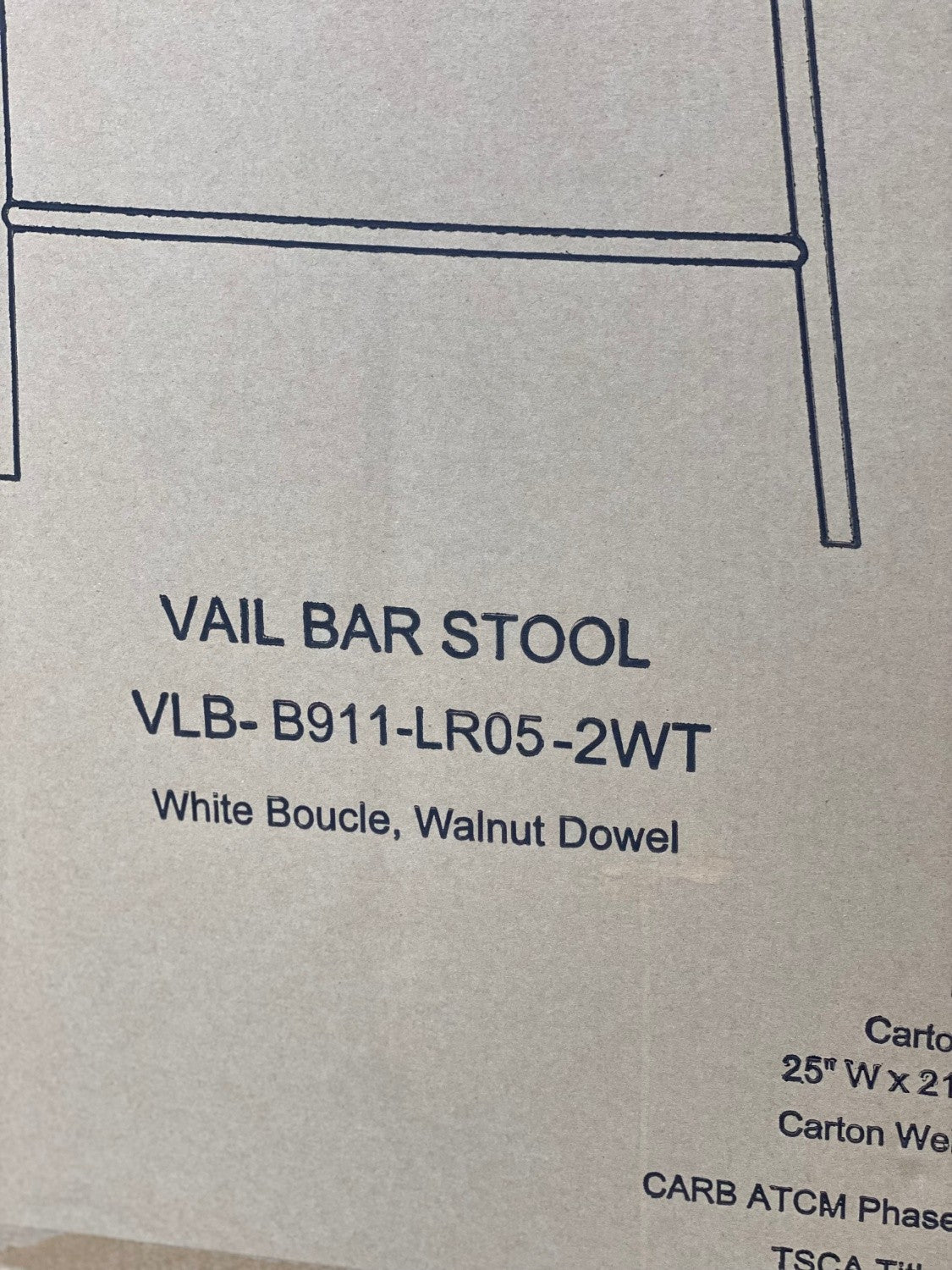 *New (4) Denver Modern Vail Barstools