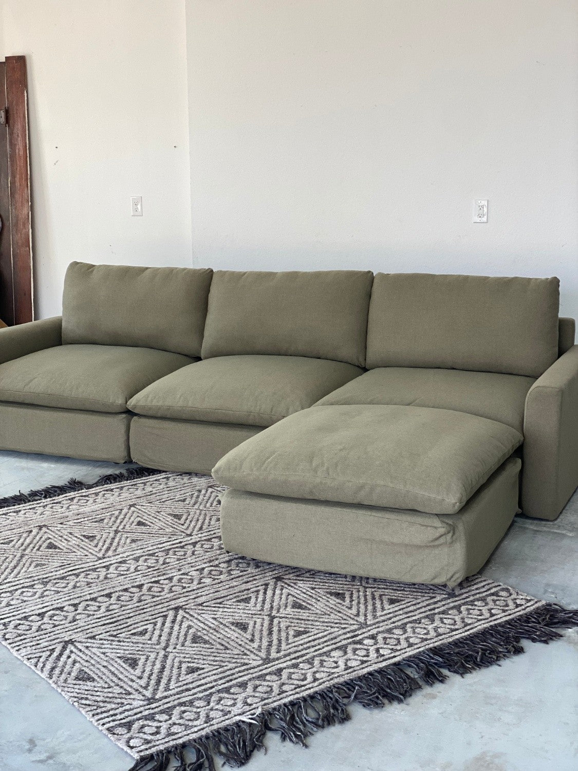 *New Burrow Russet Olive Oversized Sectional