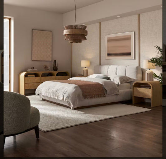 *New Castlery - Esmee King Bed Cream