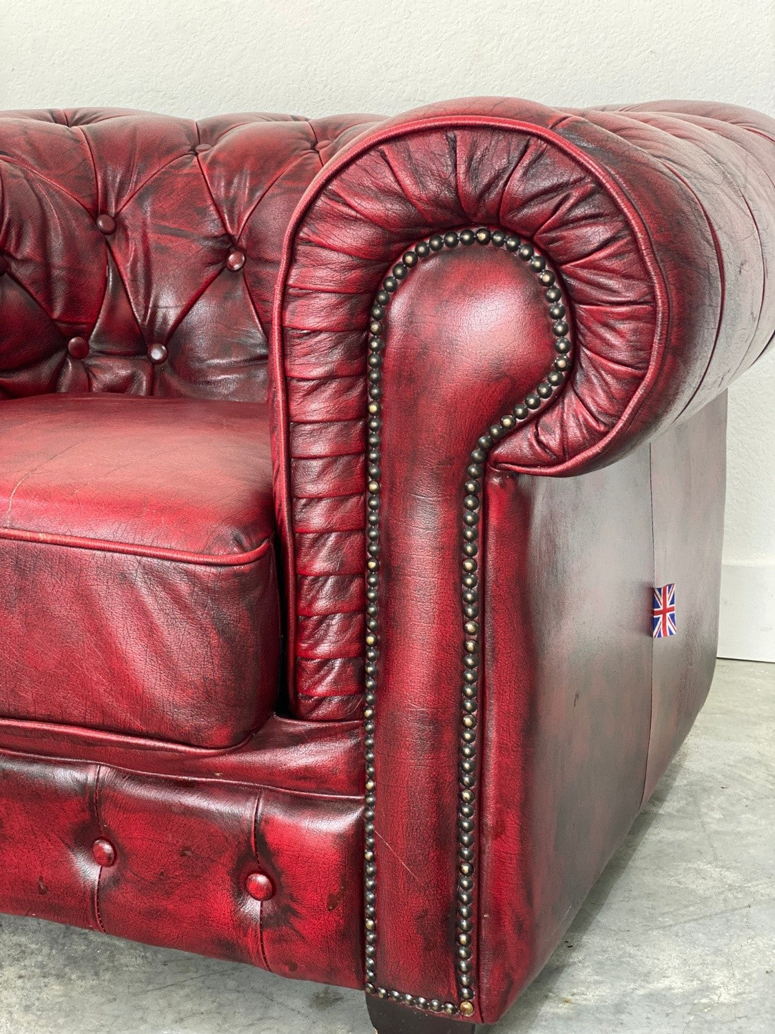 Handcrafted English Chesterfield Chairs (Pair)
