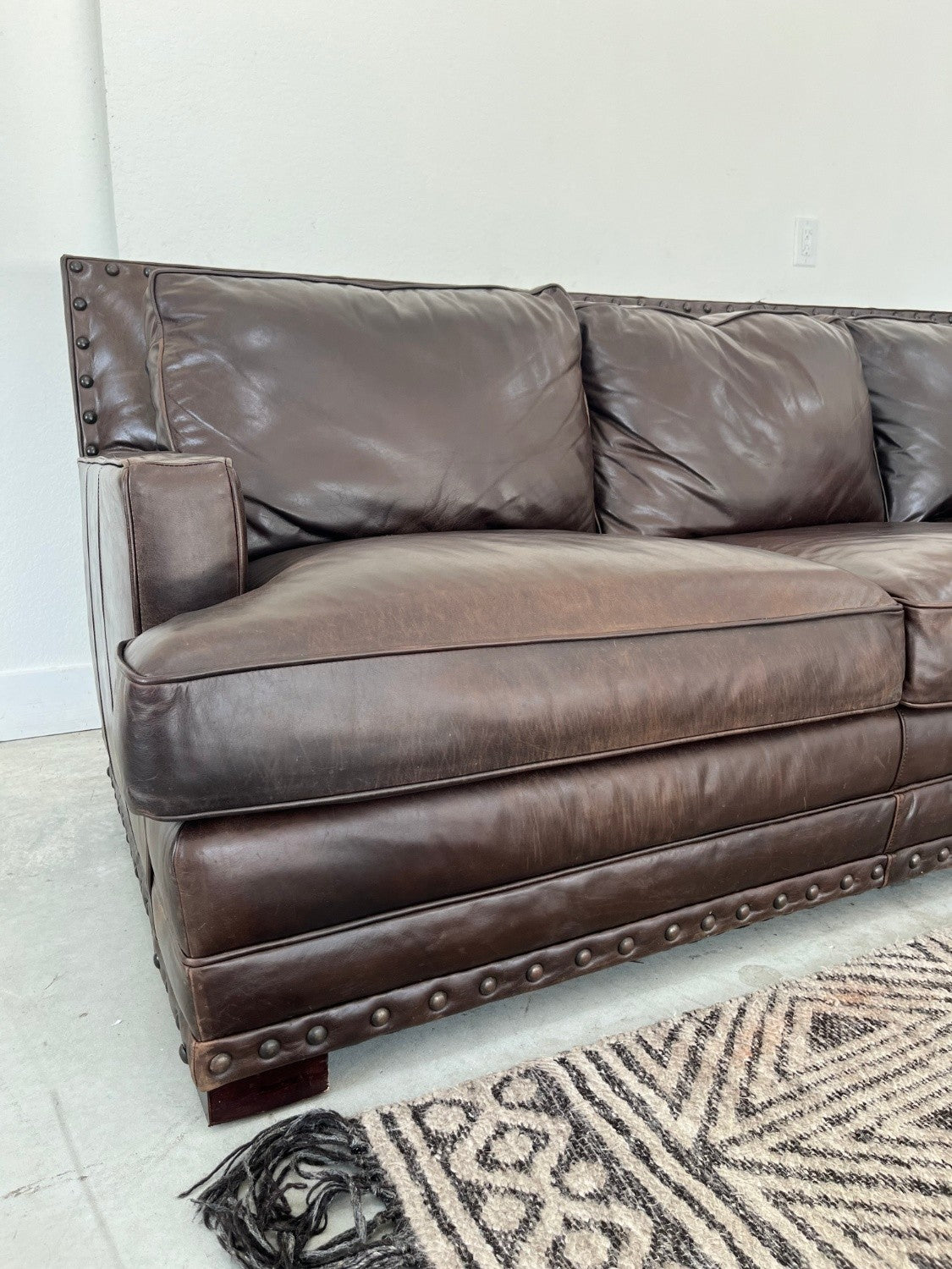 Bernhardt Top Grain Leather Sofa