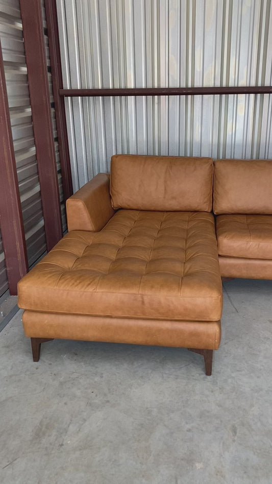 *New* Poly & Bark Calle Leather Sectional MCM